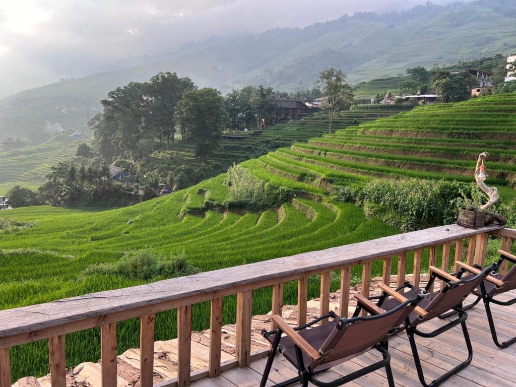 🌾 Top 8 Beautiful Cafes with Rice paddies in Sapa 5 pavi garden sapa