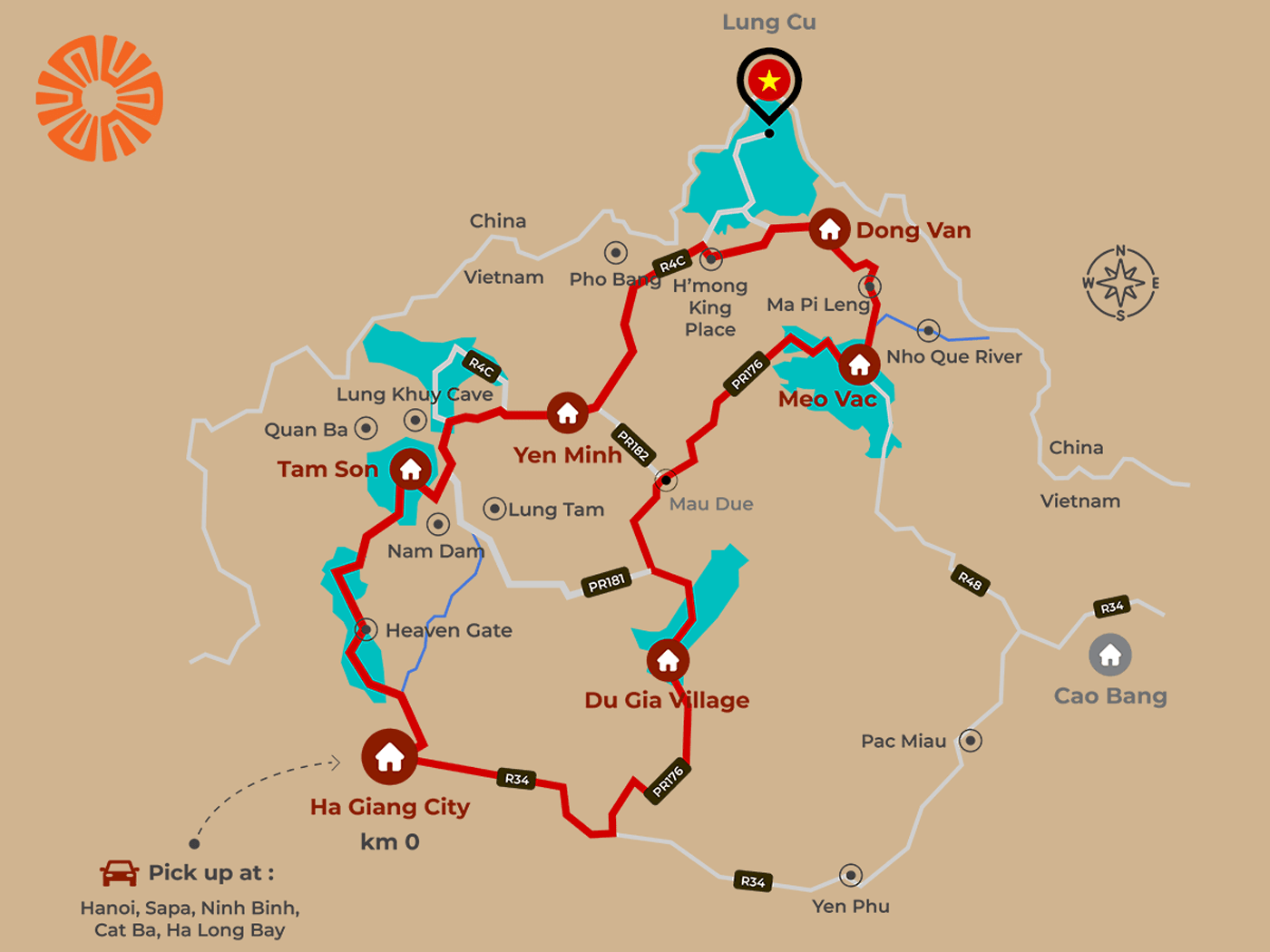 Ultimate Ha Giang Loop Map and Route Guide 2026: 4-Day Motorcycle Itinerary 1 Ha Giang Loop Map
